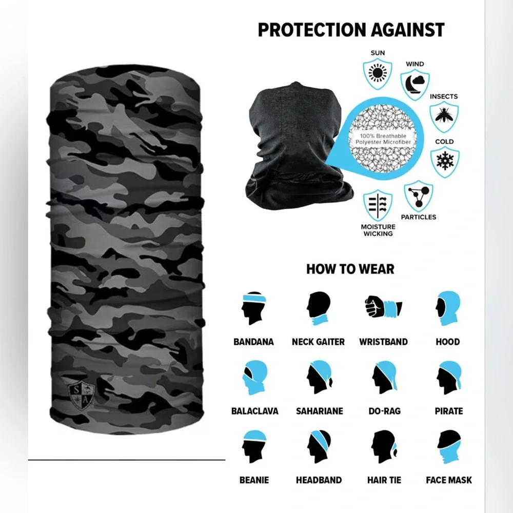 SA Multi-use Face Shields - Camo Print 🆕